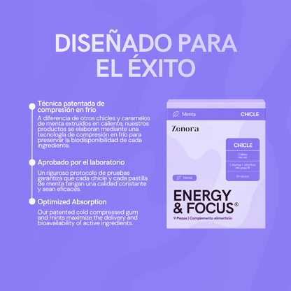 Chicles de Energía y Enfoque